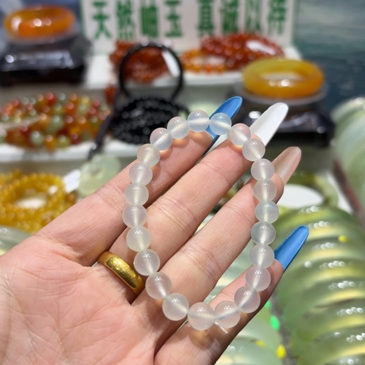 未镶嵌岫玉手镯天然