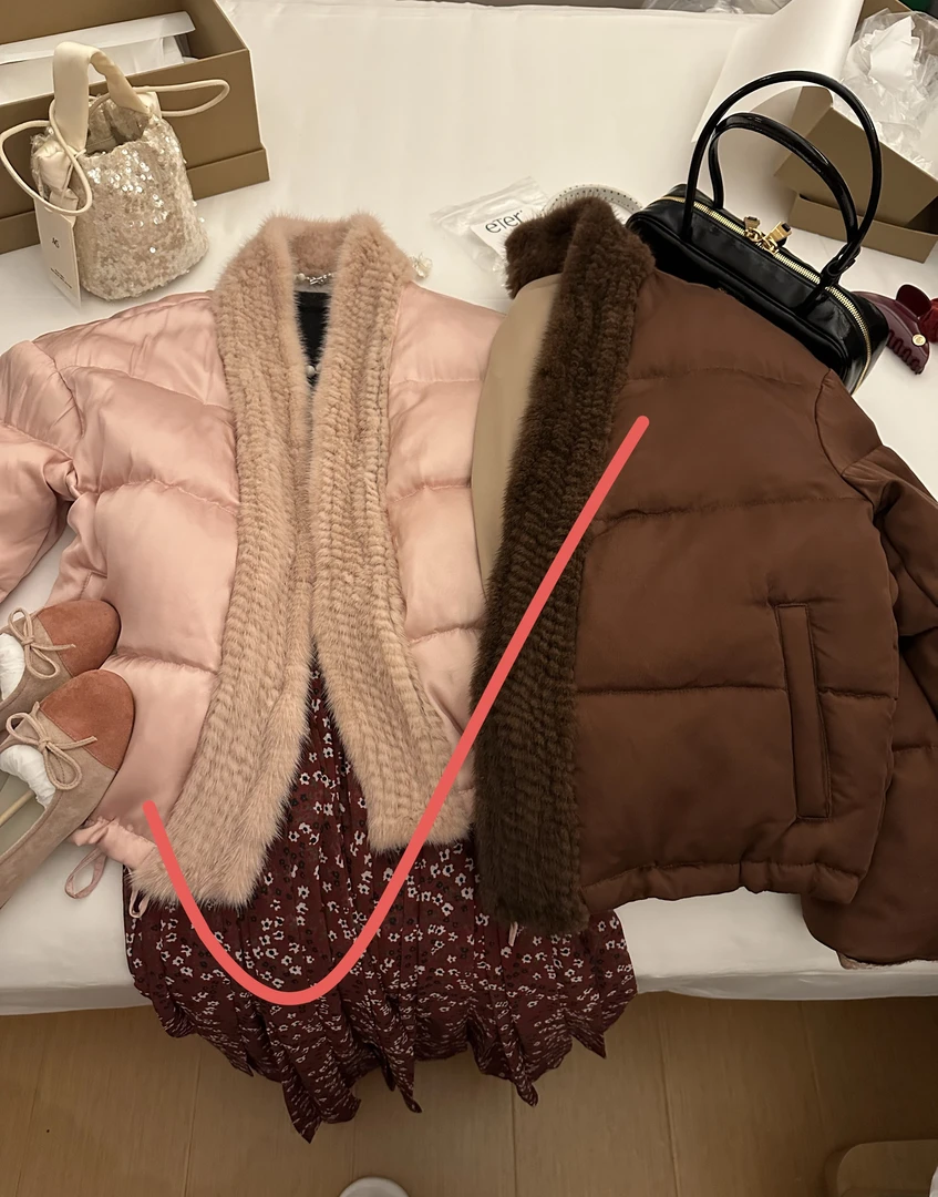 Buyfunny宝藏店铺~设计师时尚拼接冬款外套