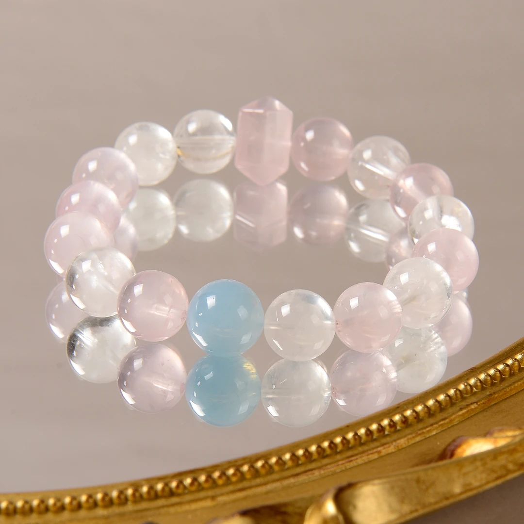 九福晶典 白幽灵多宝水晶手串 JFCJ4528