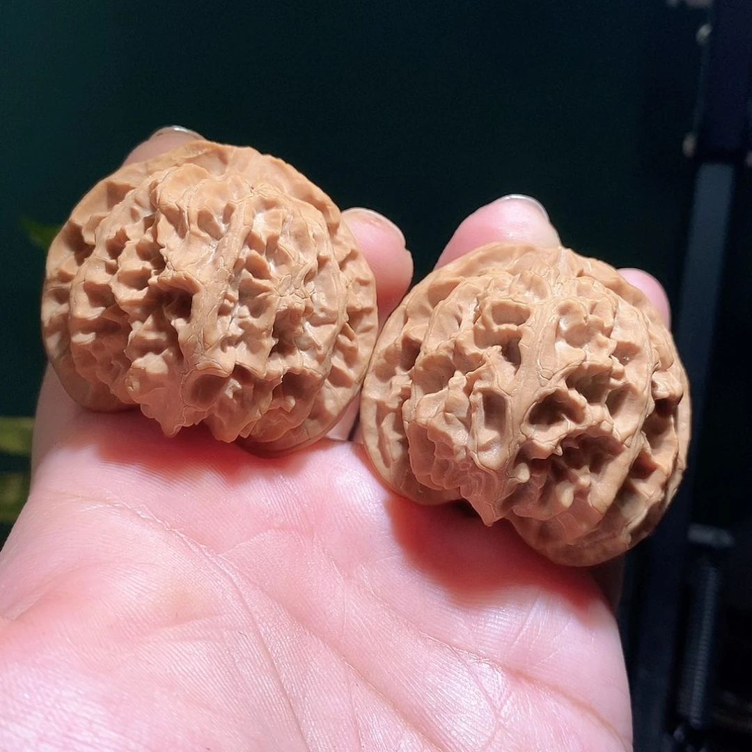 把件文玩核桃47苹果圆全品