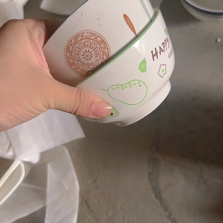 瓷5 英寸 2 个 碗