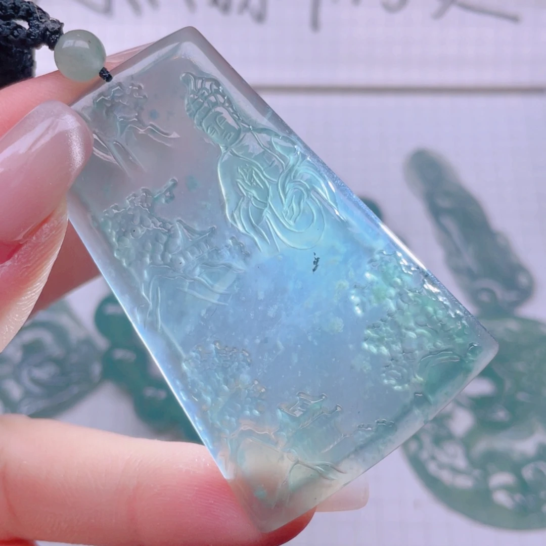 翡翠未镶嵌吊坠(不含链)
