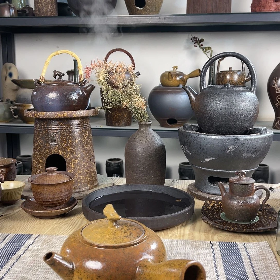 壶紫砂粗陶实用茶壶