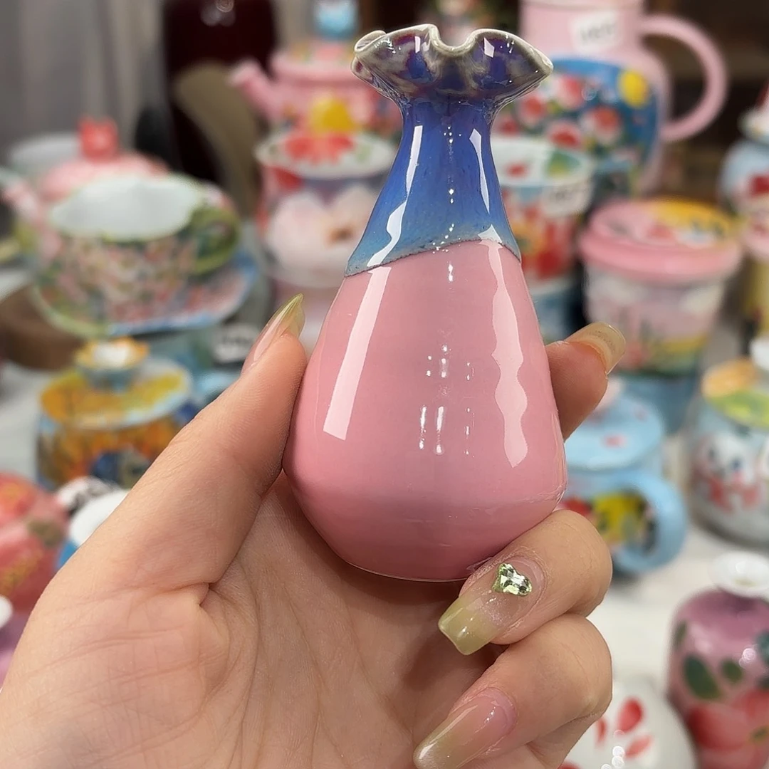 瓷片景德镇手绘高温釉下彩陶瓷茶具