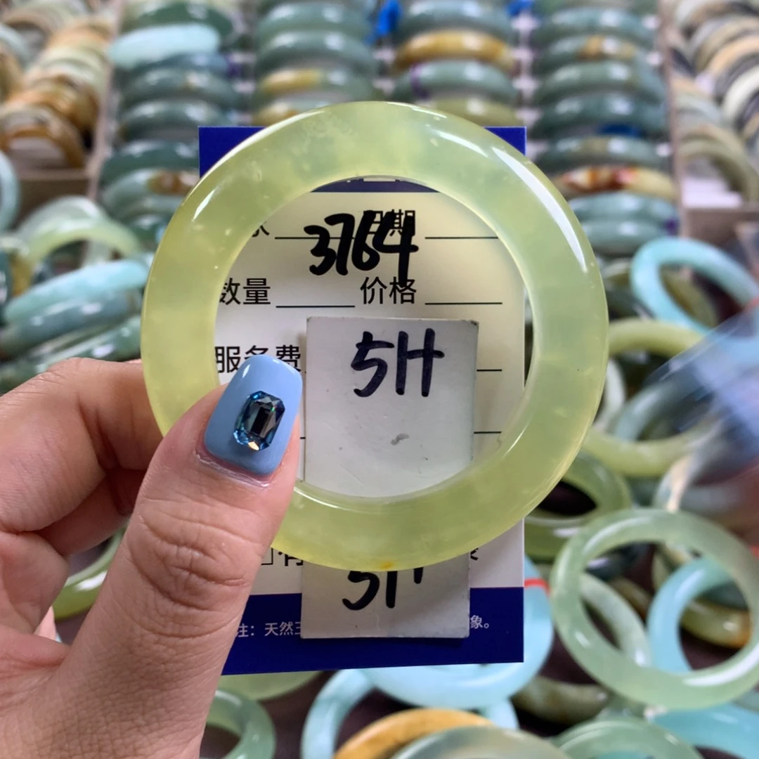 蛇纹石玉未镶嵌手镯3764