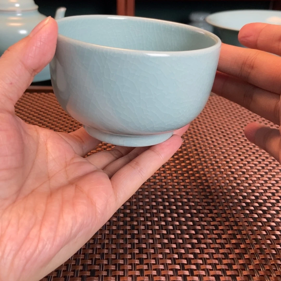 摆件微瑕仿古釉杯