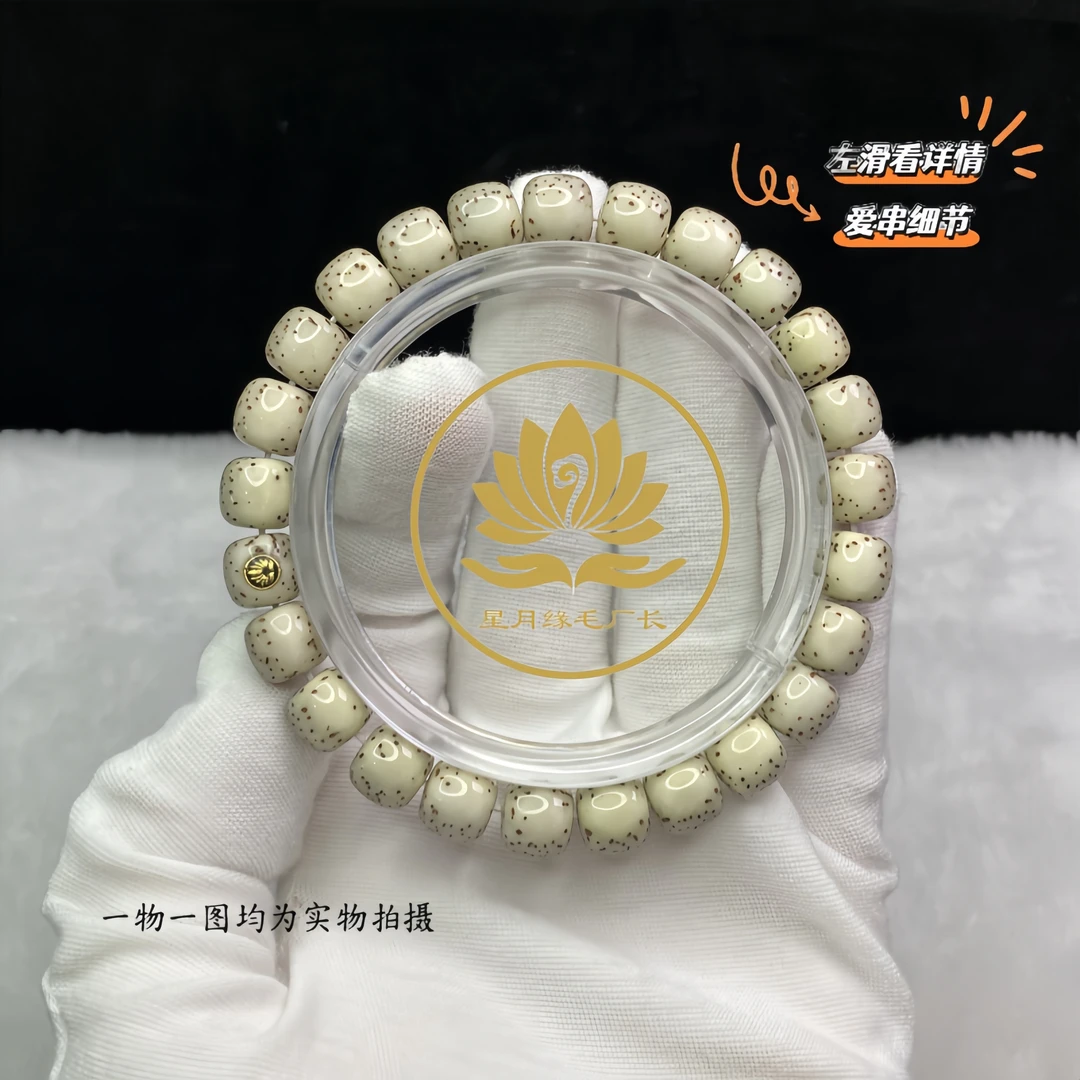 ZZ6原生态星月菩提手串正切河豚9*8mm文玩【纯享单金标】一物一图