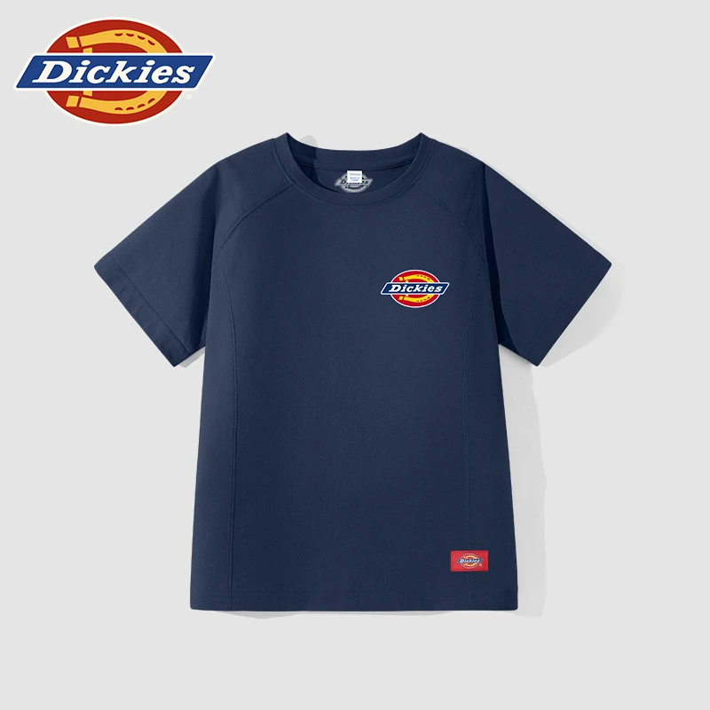 Dickies童装男童短袖t恤夏款儿童夏季防晒透气上衣小男孩时尚半袖