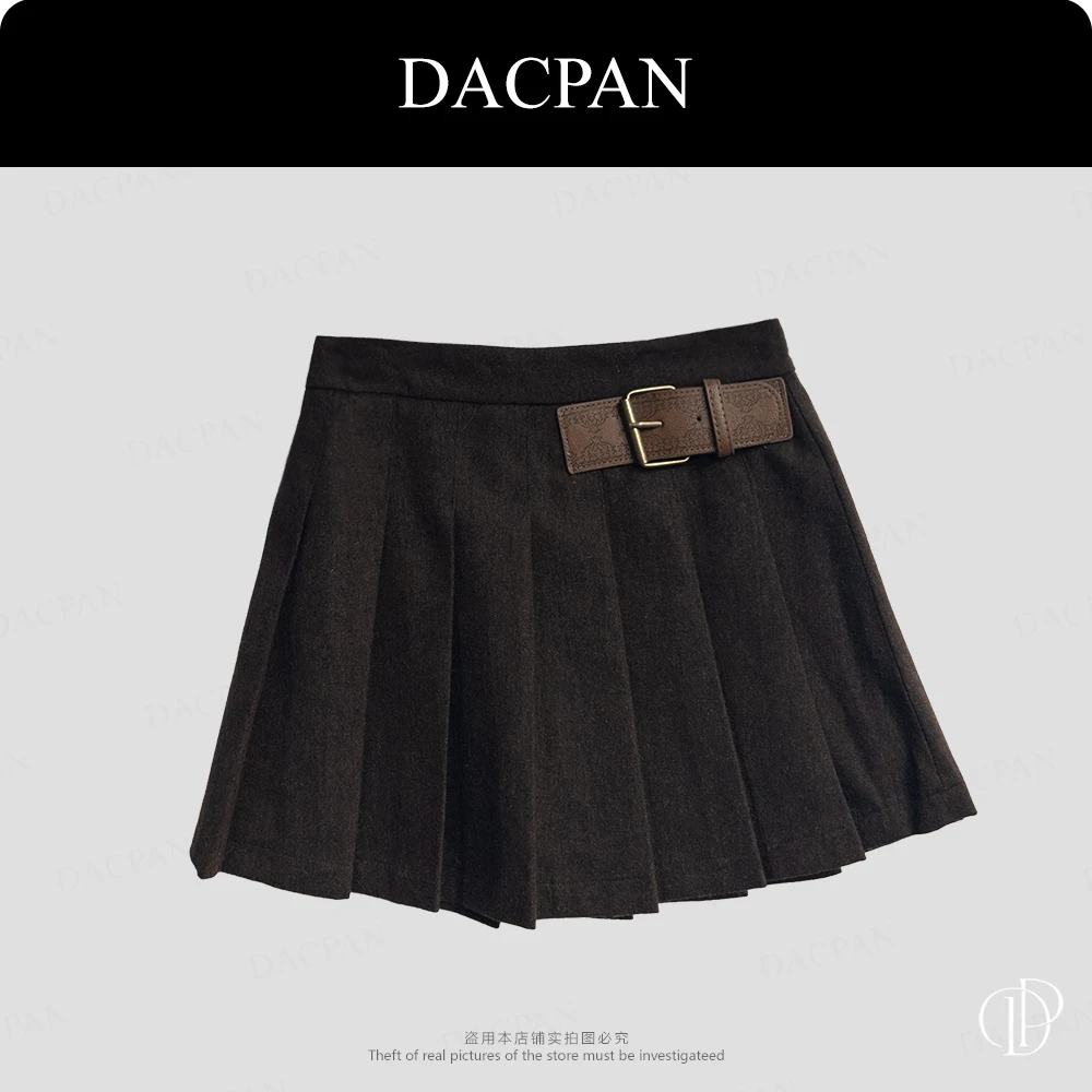 DACPAN-“焦咖漫步”高腰百褶短裙 有安全裤 2025/盼·PP 522103