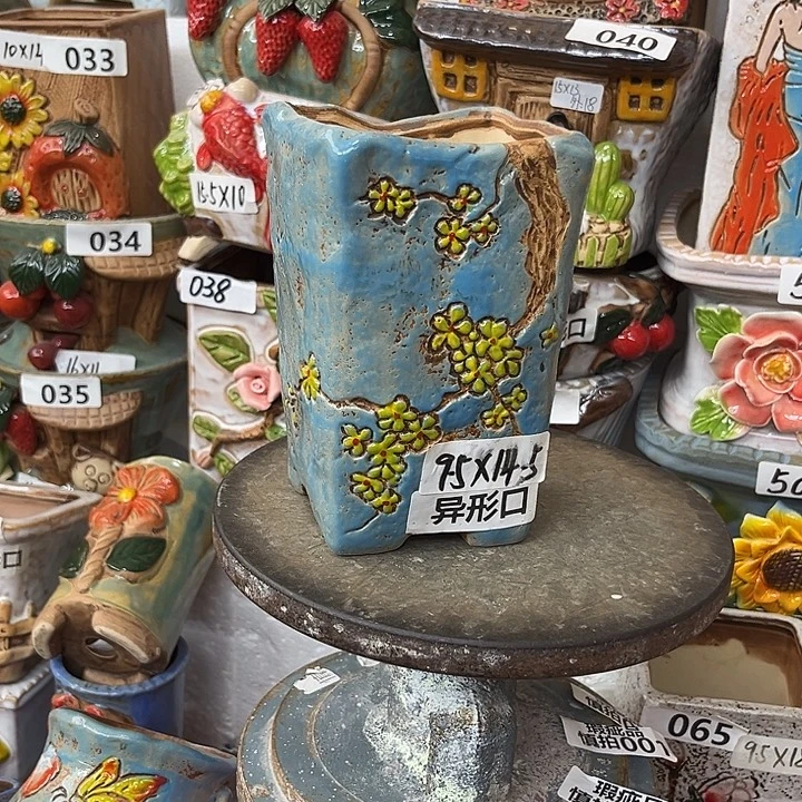 粗陶材质多肉花盆