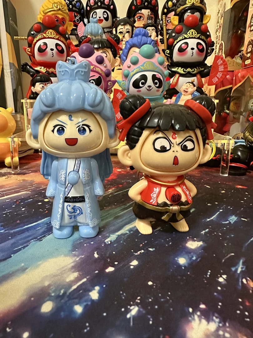 可爱哪吒变脸娃娃玩偶摆件纪念品公仔搞怪钥匙扣可爱礼物川剧变脸