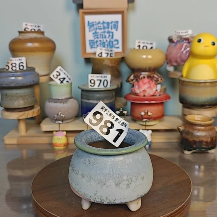 景德镇手工陶瓷盆 口6