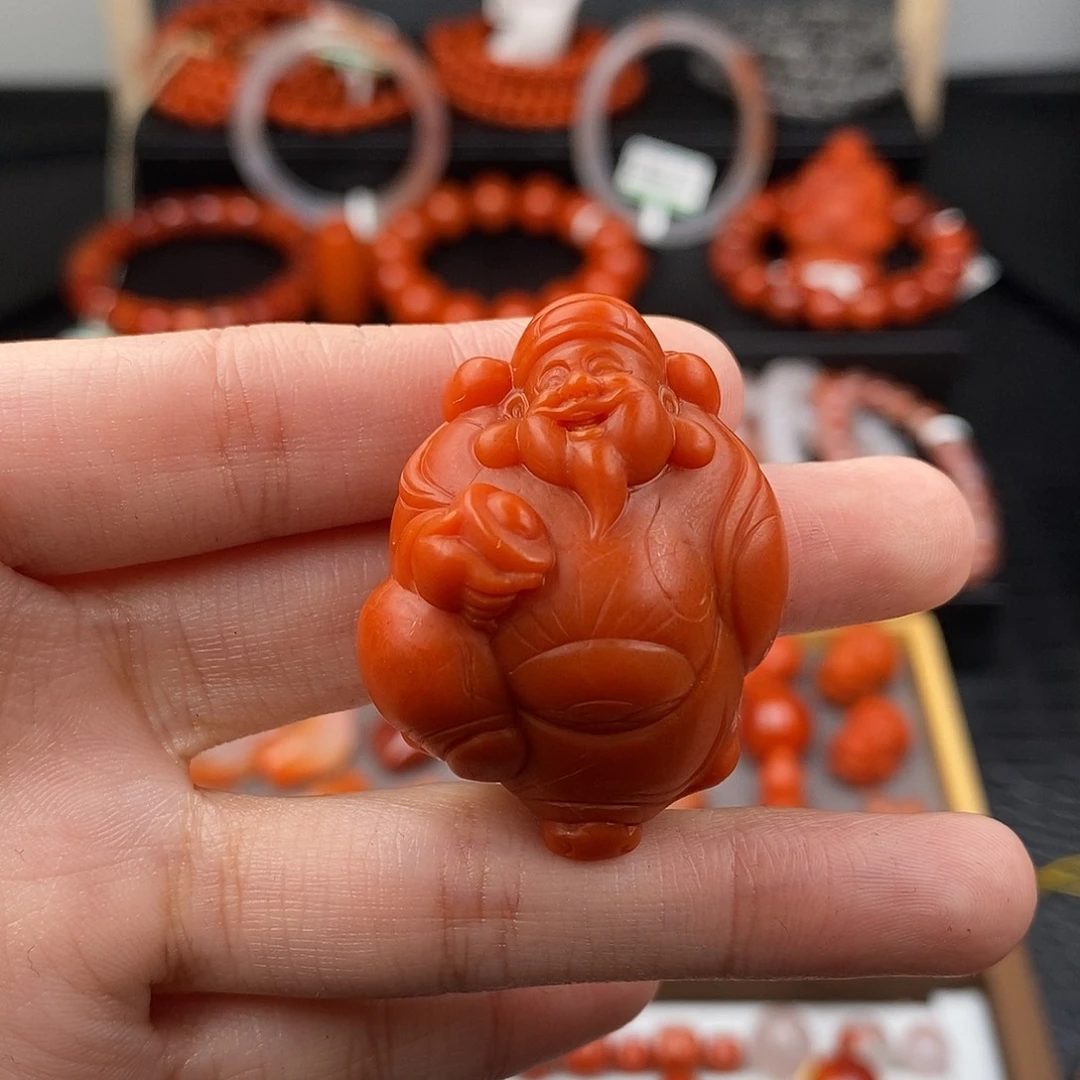 南红玛瑙未镶嵌四川凉山财神