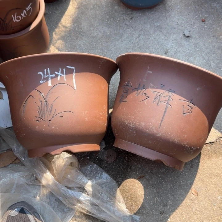 紫砂花盆特价清仓