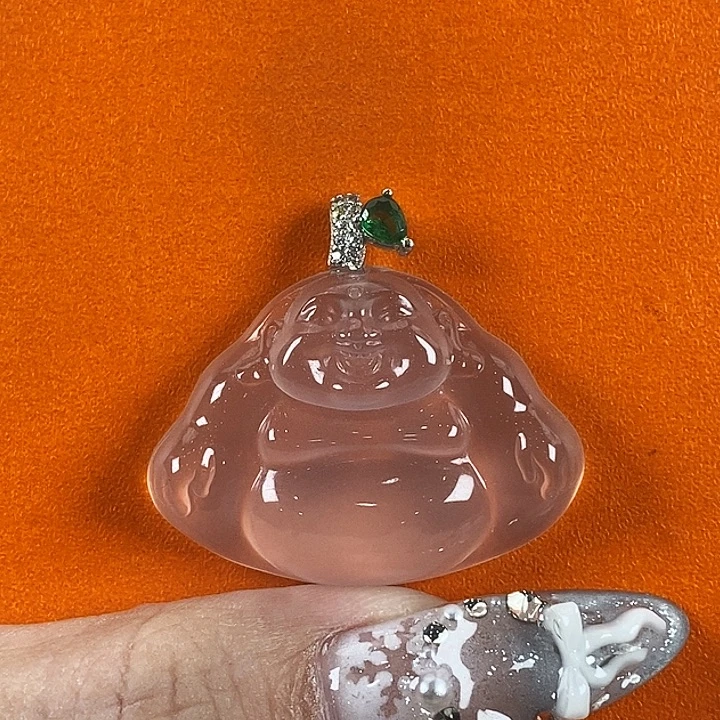 石英质玉银S925镶嵌颈饰