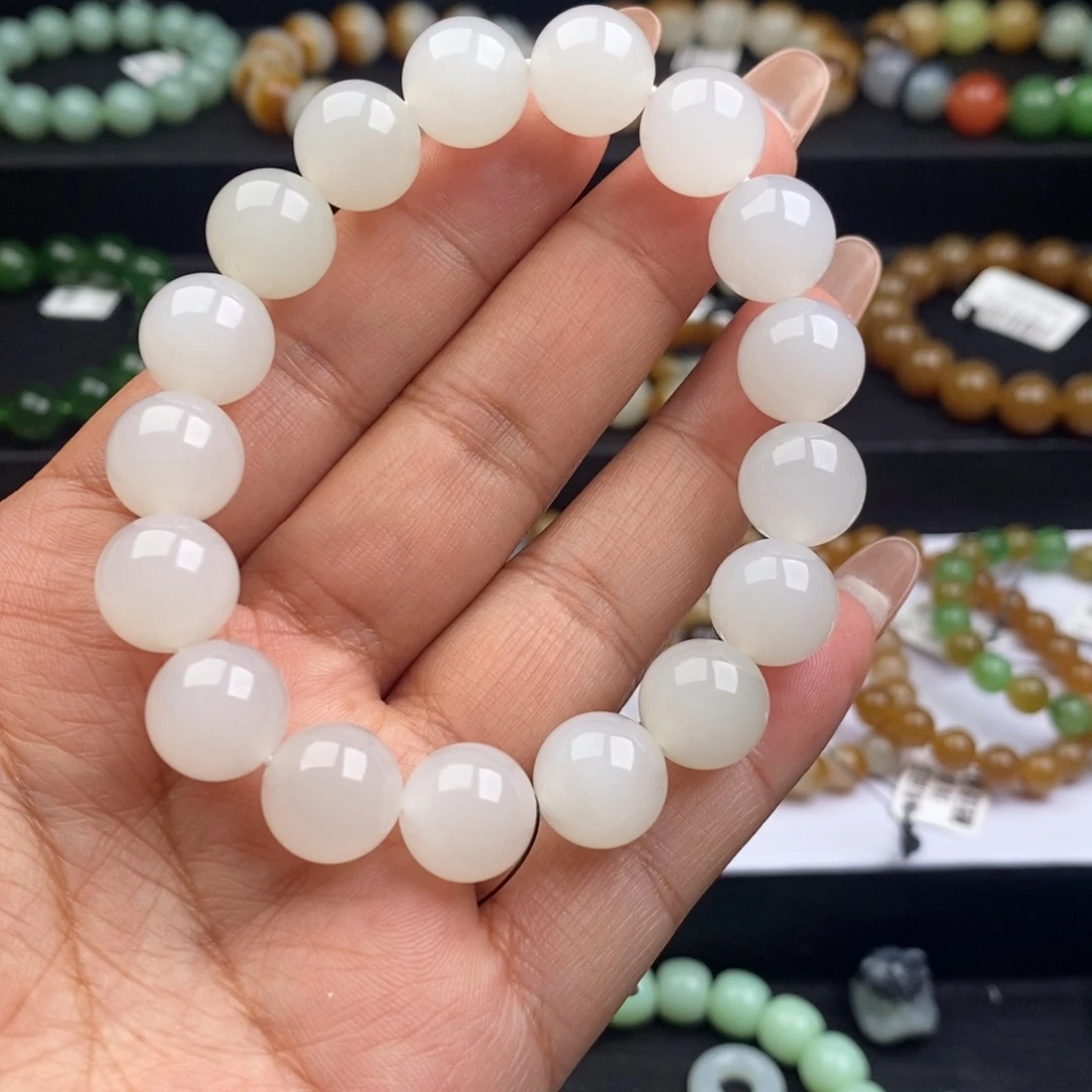 和田玉未镶嵌手链