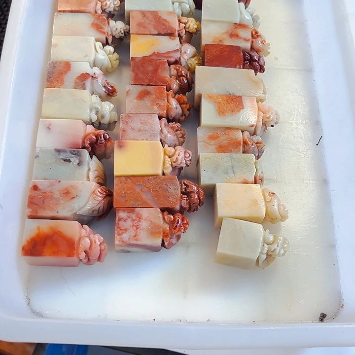 风***寿山石印石今天我是真累