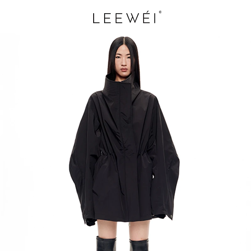 LEEWEI官方直营原创设计品牌小众个性防晒上衣大领造型感夹克外套