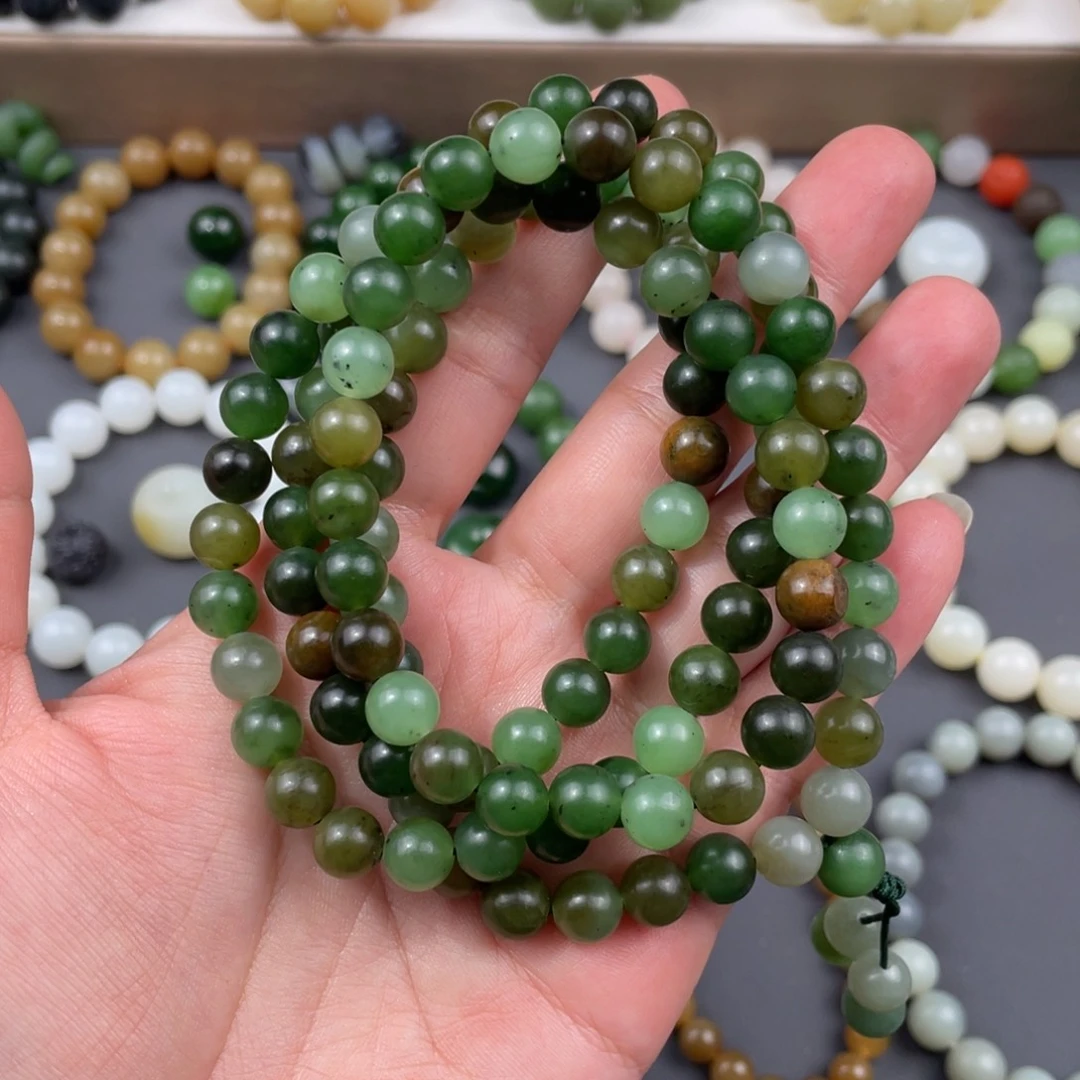 和田玉手串未镶嵌