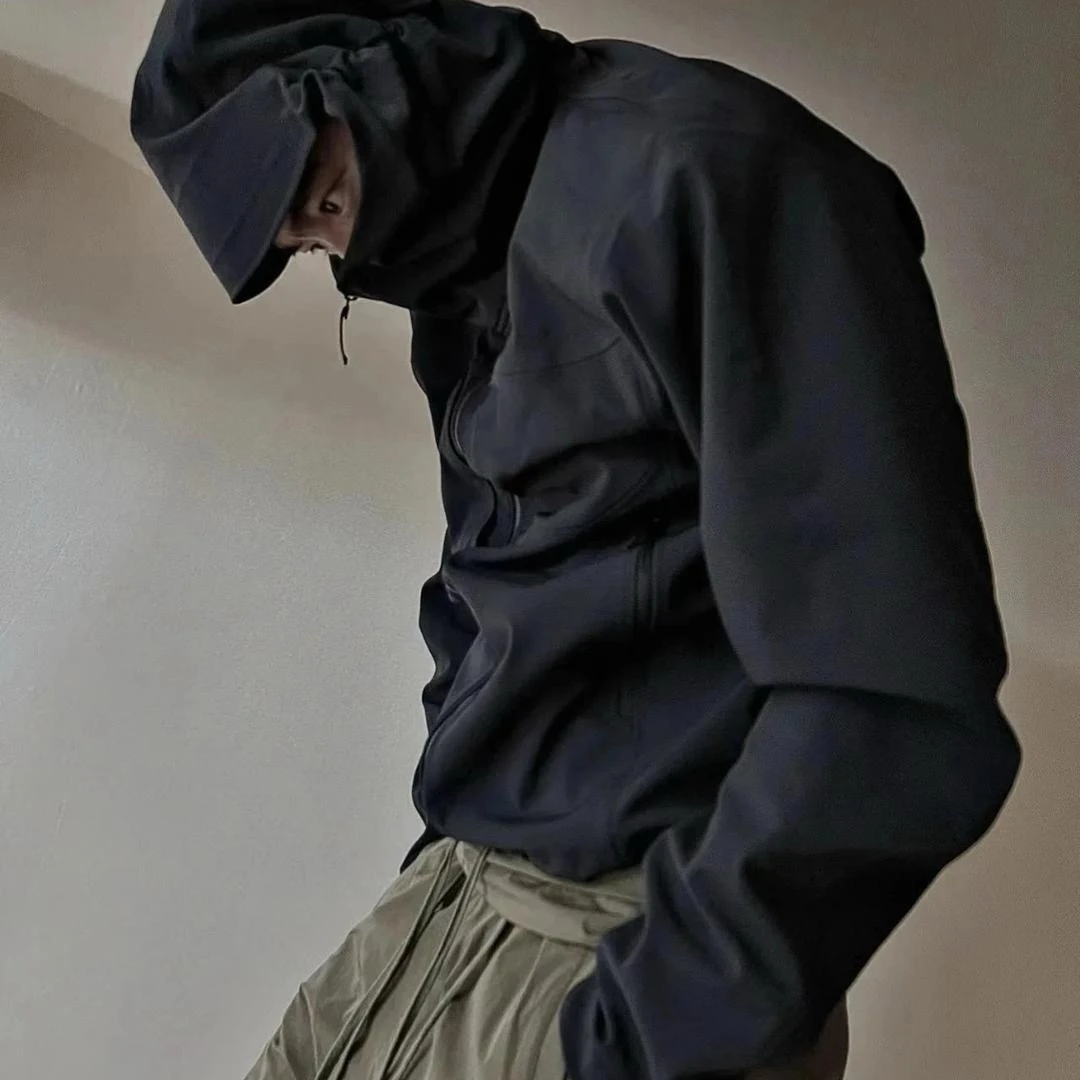 飞禽功能性防水防风连帽软壳衣