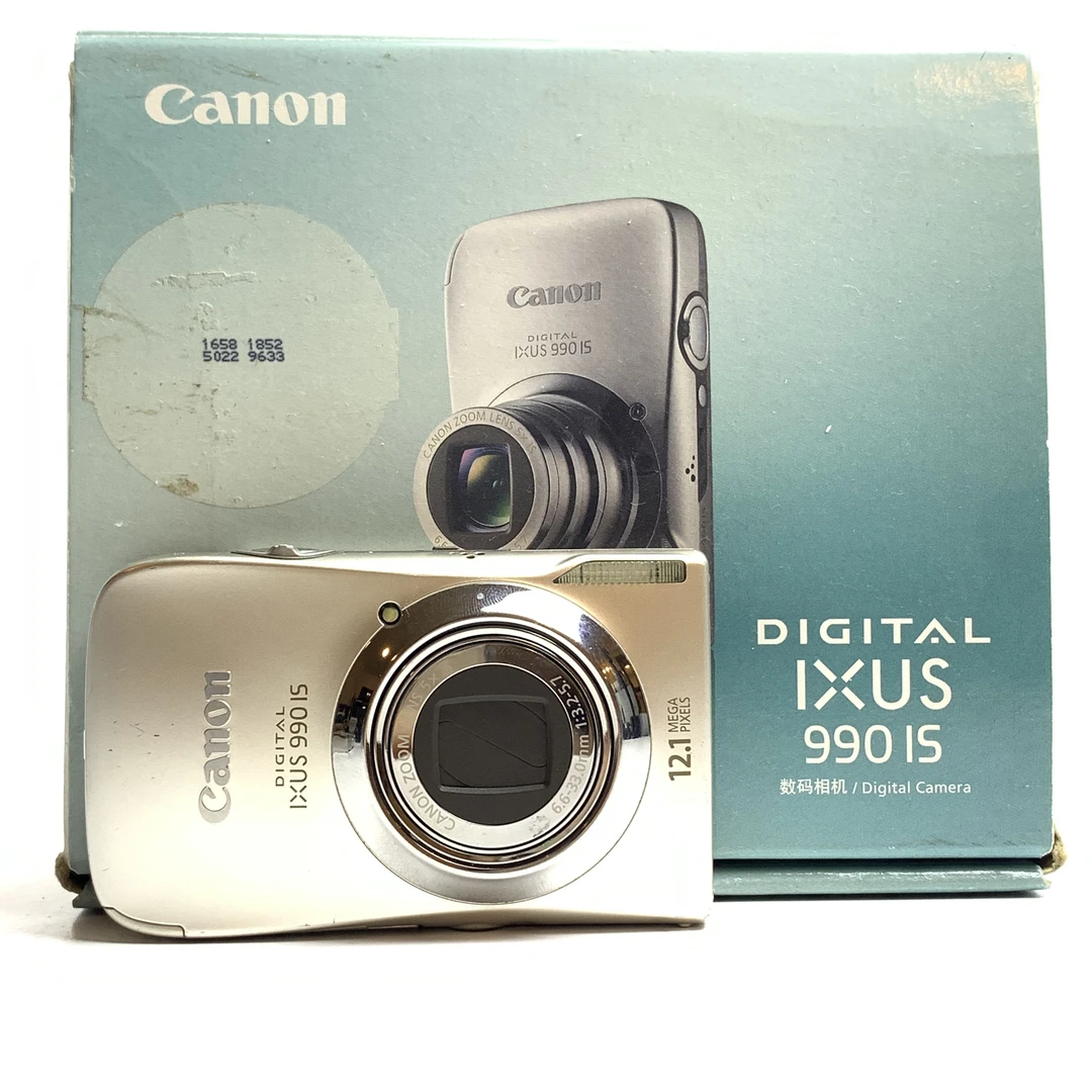 95新 Canon/佳能 IXUS990香槟金1210W像素5倍变焦