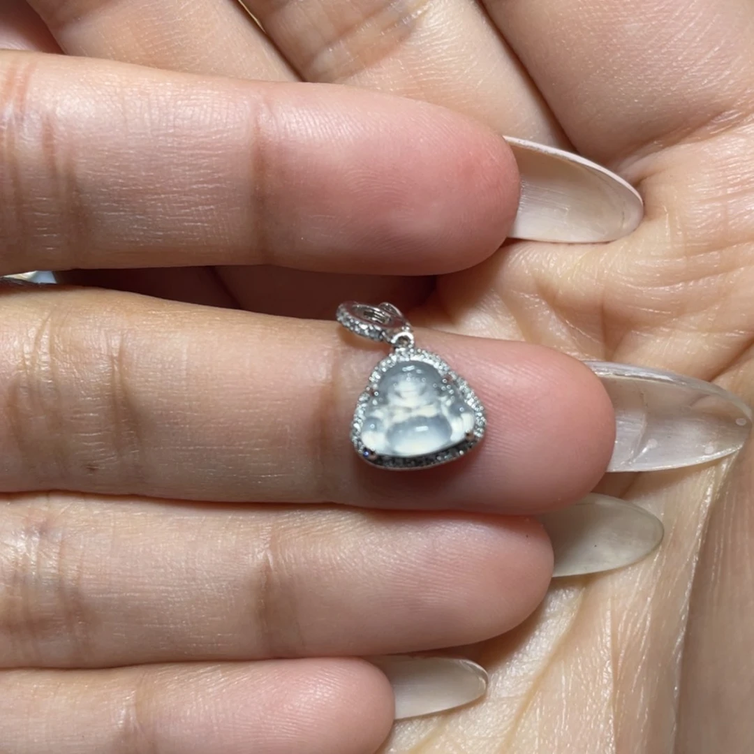 【闪购商品】翡翠18K金镶嵌吊坠(不含链)一**七