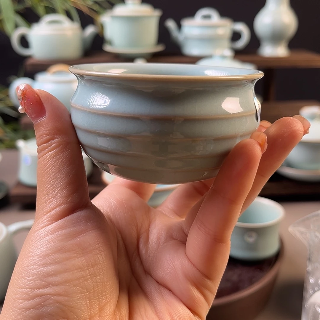 瓷全手工悬纹杯一级
