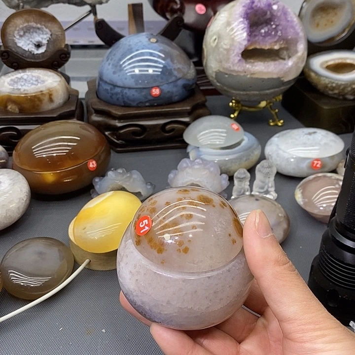 路***遇摆件紫晶未镶嵌聚宝盆