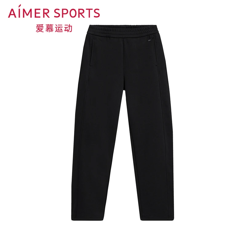AIMER MOVE/爱慕运动冬野女士舒适纯色休闲加绒亲肤长裤AS153T52