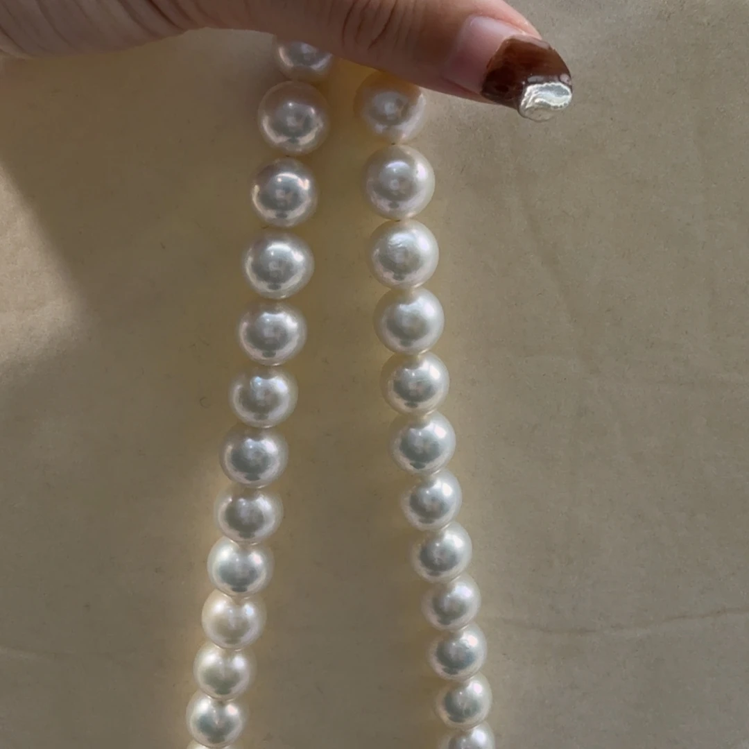 项链淡水珍珠银S925镶嵌