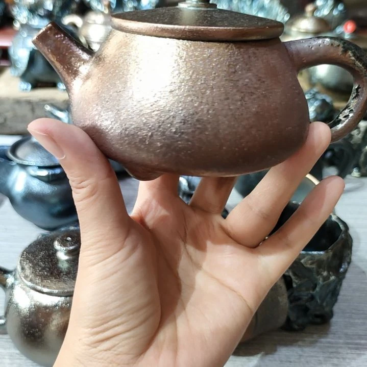 建水紫陶柴烧特价壶