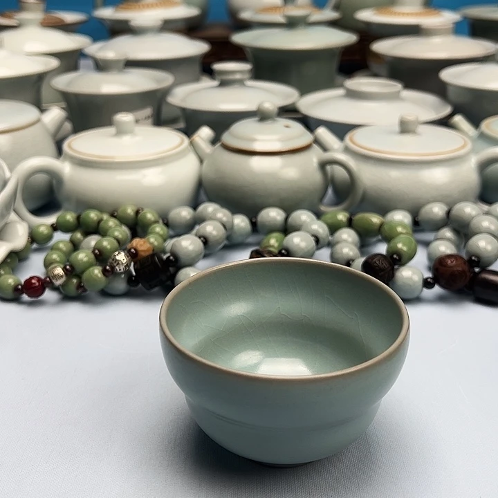 杯仿古釉福禄碗杯原矿原釉原产地