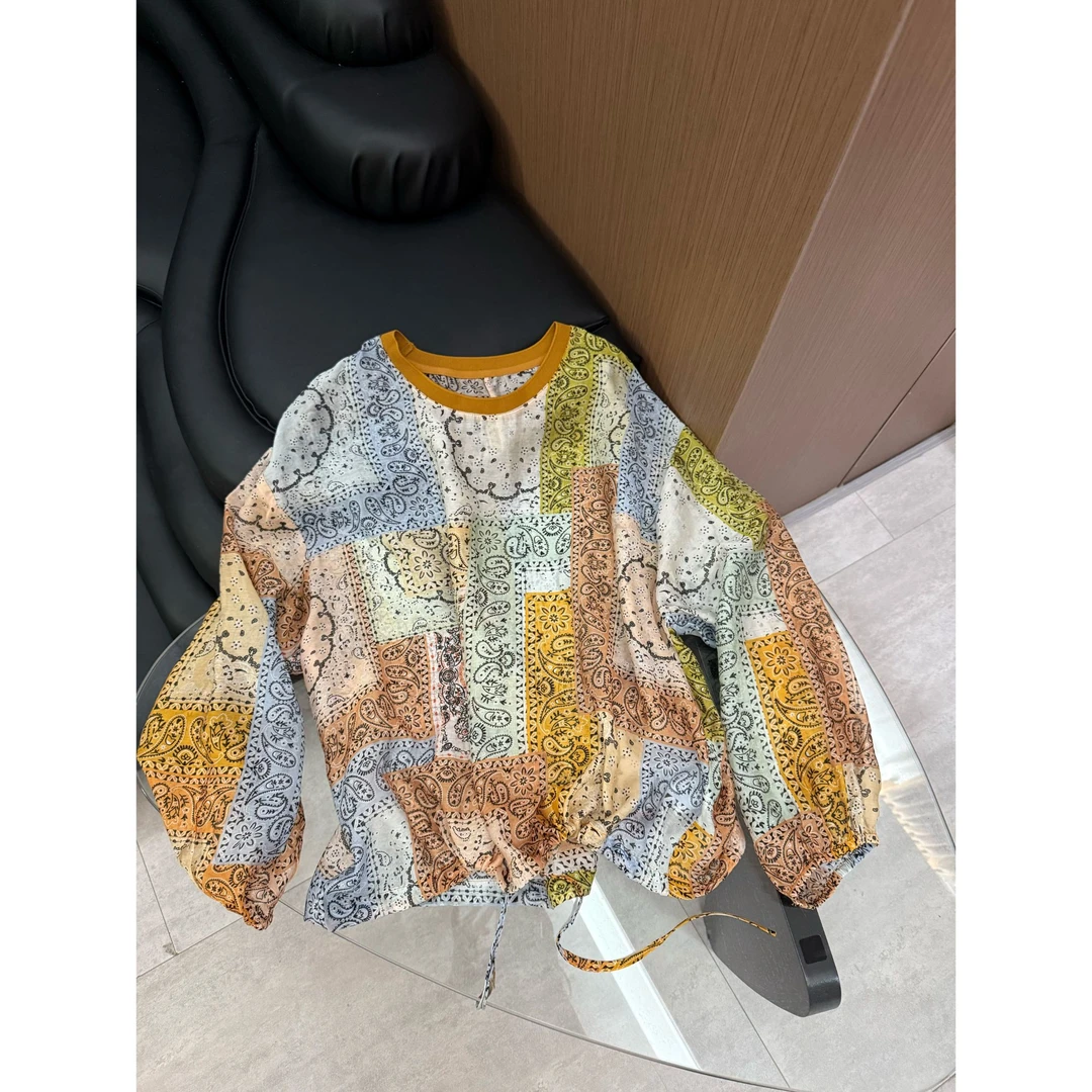 2025春款新品【橘色腰果花防晒衣】小众设计极简橘色腰果花防晒衣