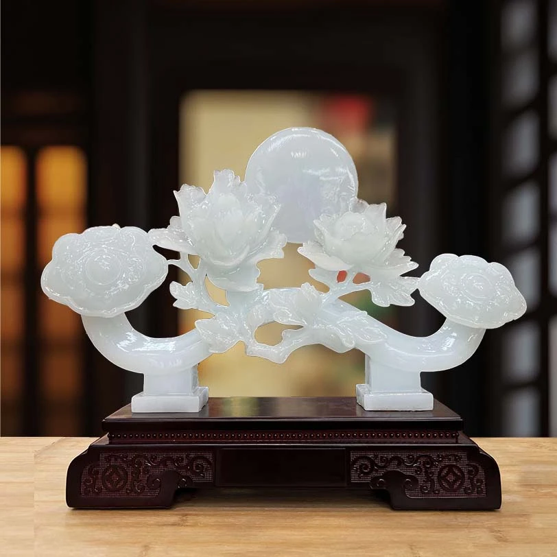 吉祥如意桌面客厅办公室摆件长31.5宽8高25cm/YMJ-12115