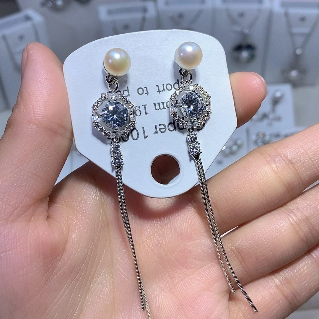 淡水珍珠耳饰未镶嵌