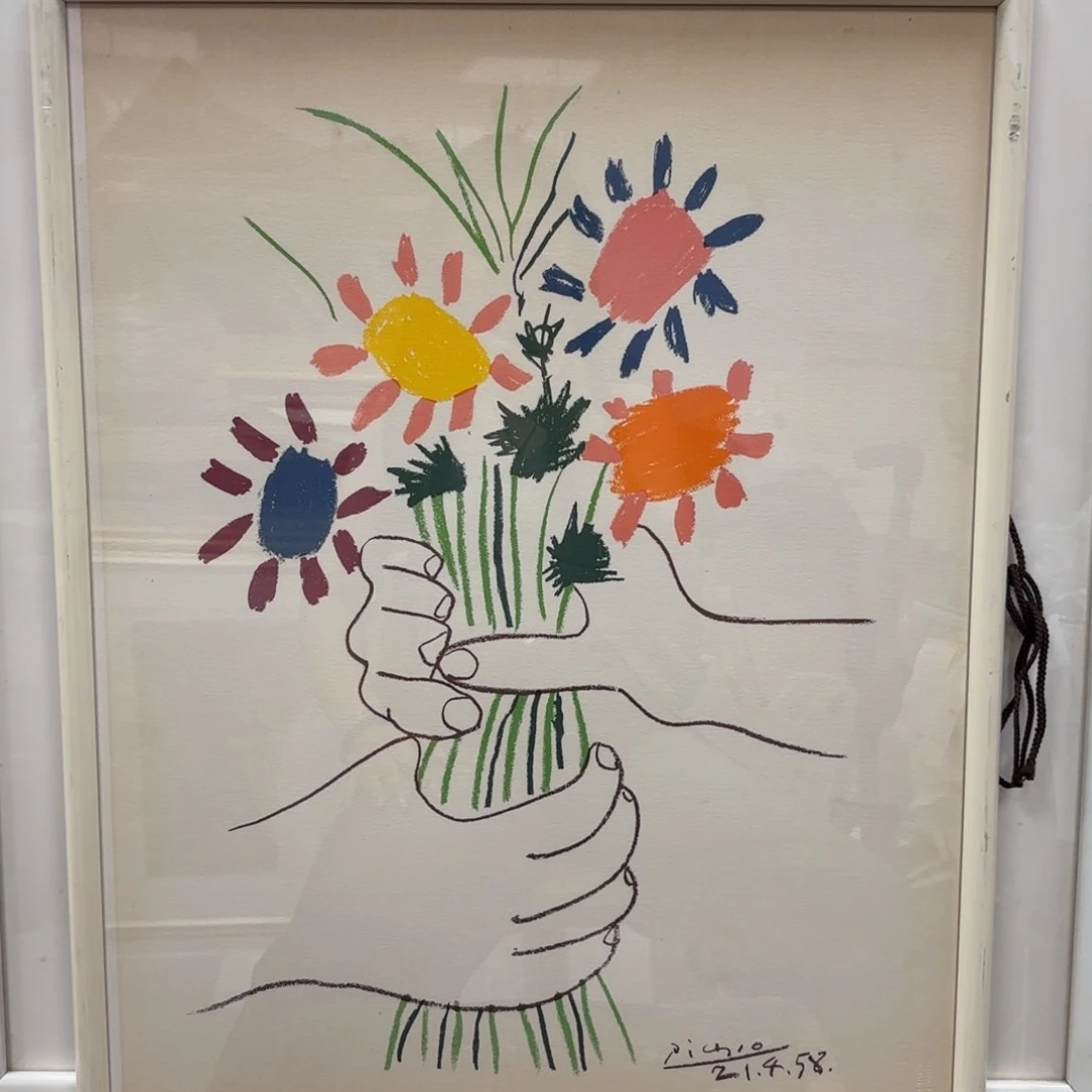 版画褂**了框画印刷作品E363