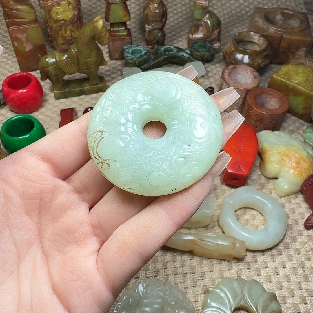 白玉菩提吊坠挂件