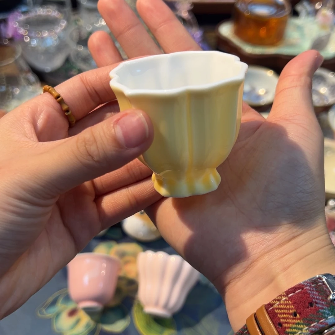 摆件特价黄色主人杯