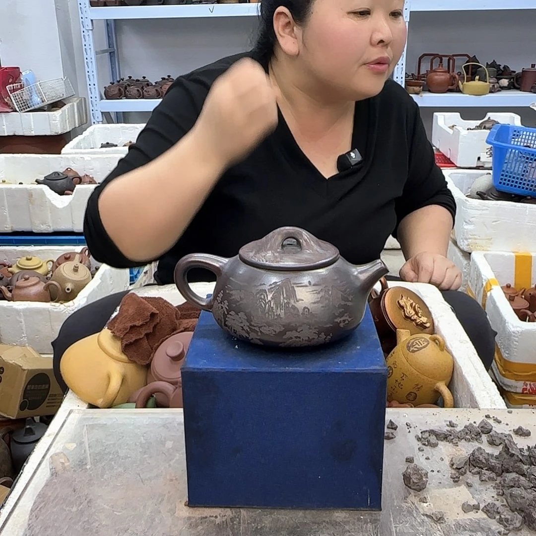 茶壶紫砂宜兴紫砂壶瑕疵处理