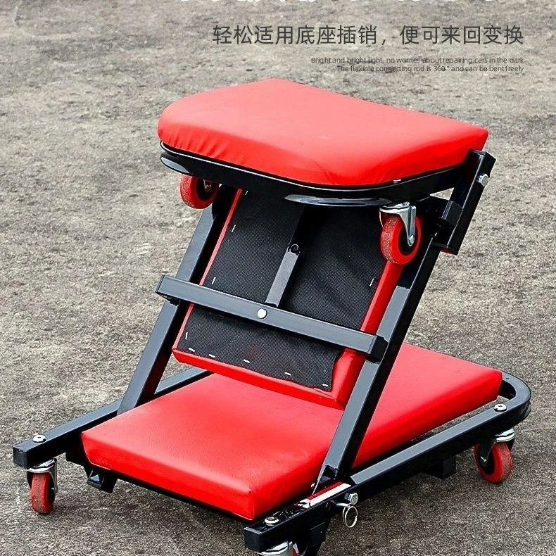 多功能汽车维修滑板折叠躺板汽修凳子40可折叠修车躺板修车躺板车