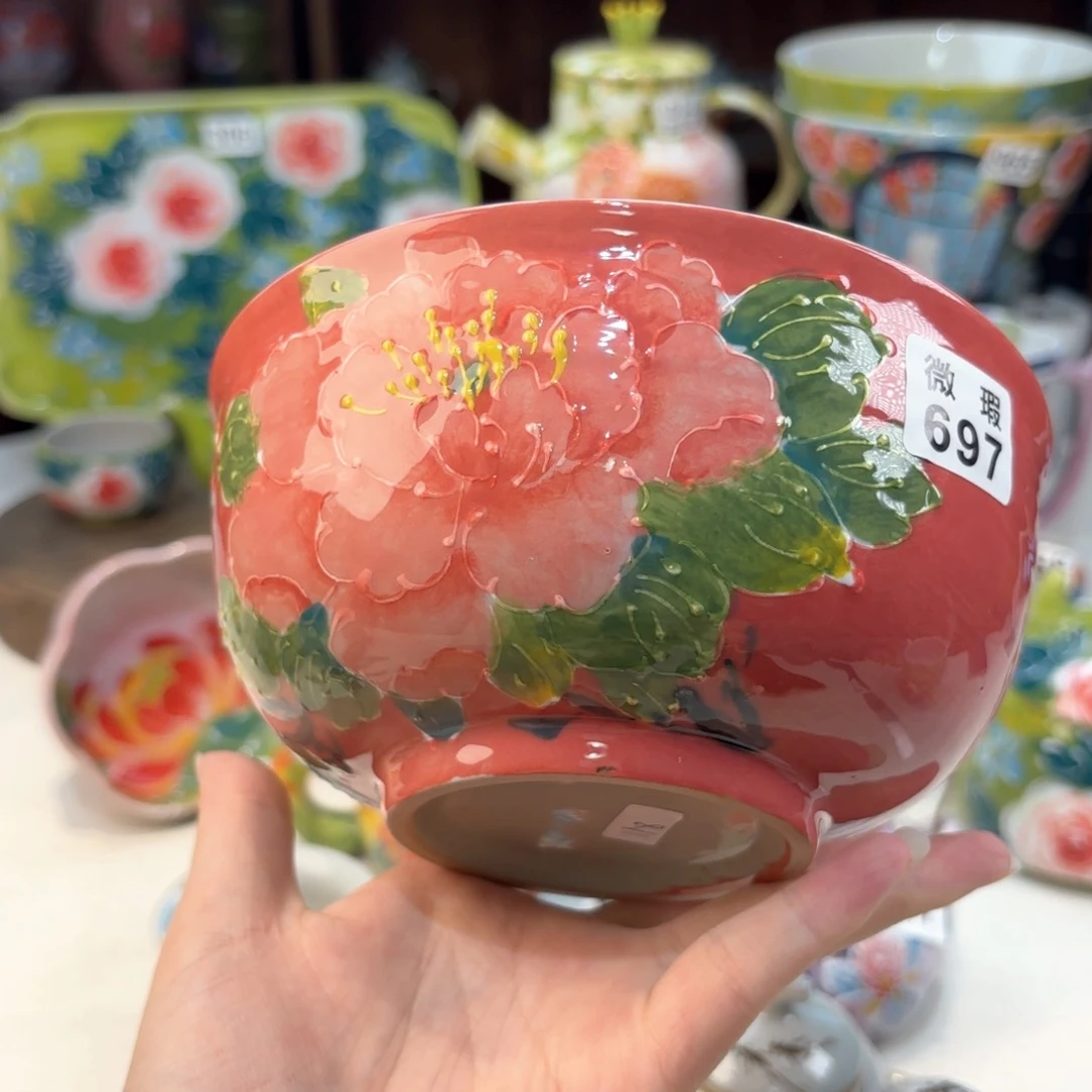 景德镇手绘高温釉下彩陶瓷茶具