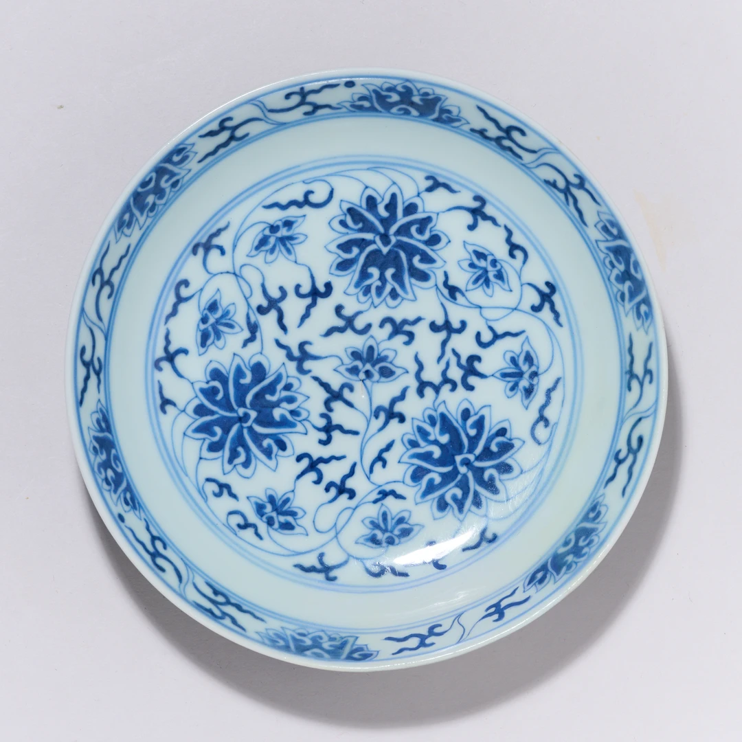 【拍卖预展】5194清光绪·青花缠枝莲纹盘