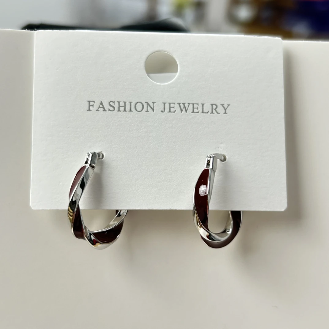 925银珐琅耳饰 S925银时尚烤漆安哥拉红复古红色耳饰