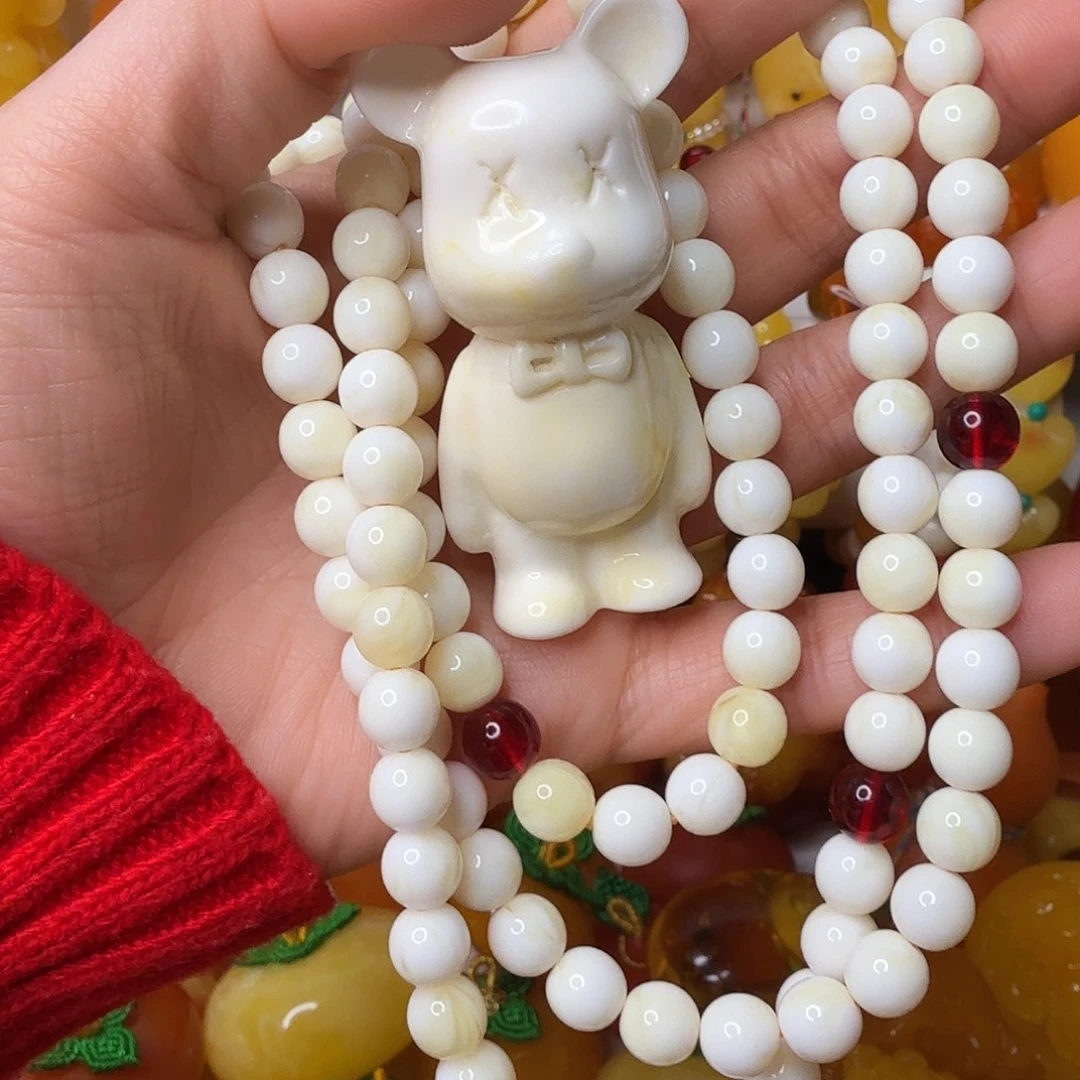 怡***毅非金属白熊108颗毛衣链