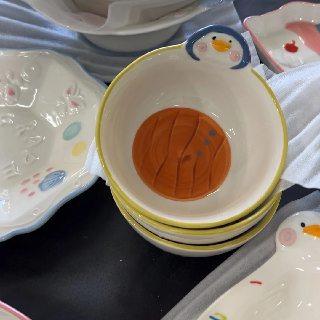 摆件高温陶瓷釉下彩正品！