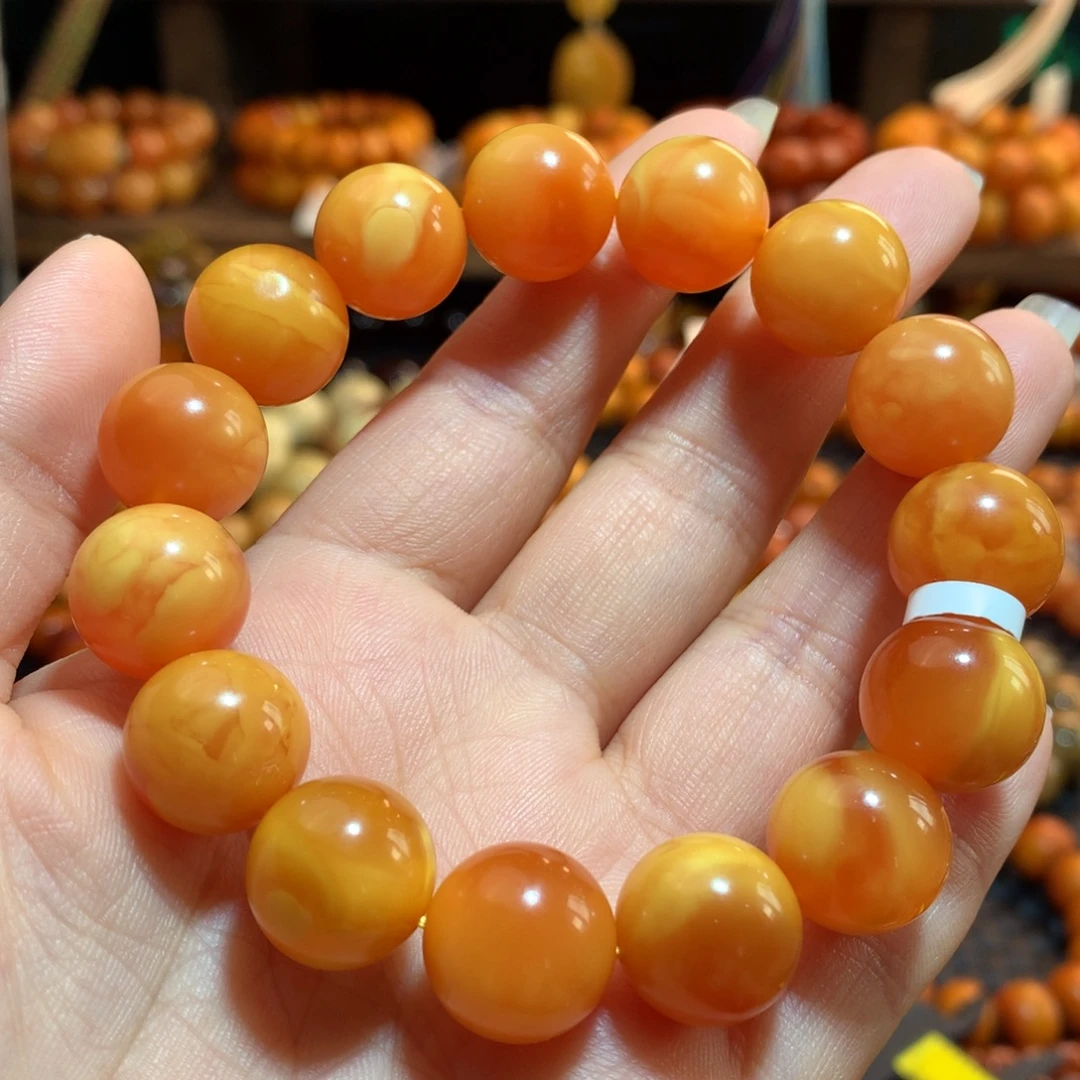 蜜蜡未镶嵌手串蜜蜡手串