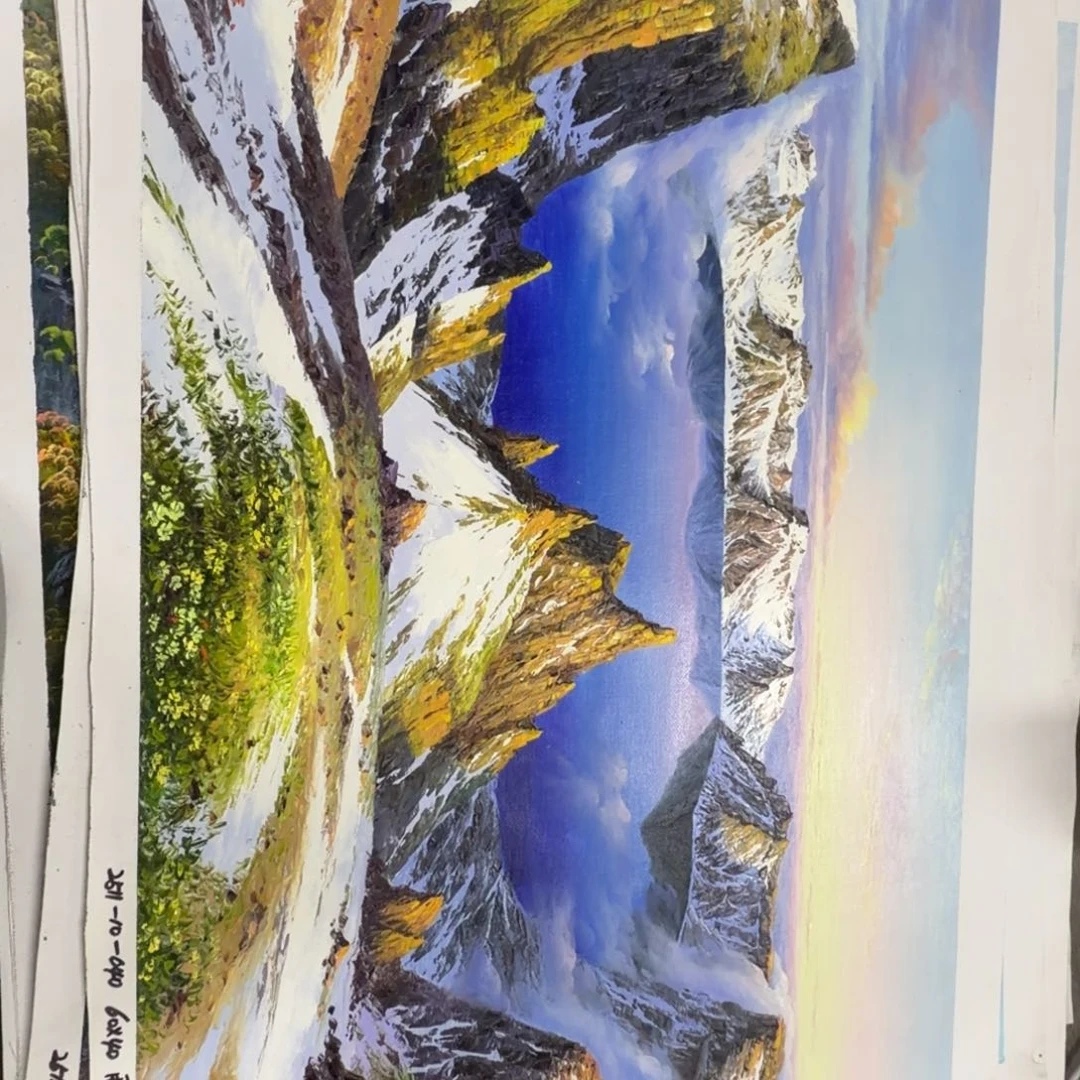 油画加油加油努力加油努力