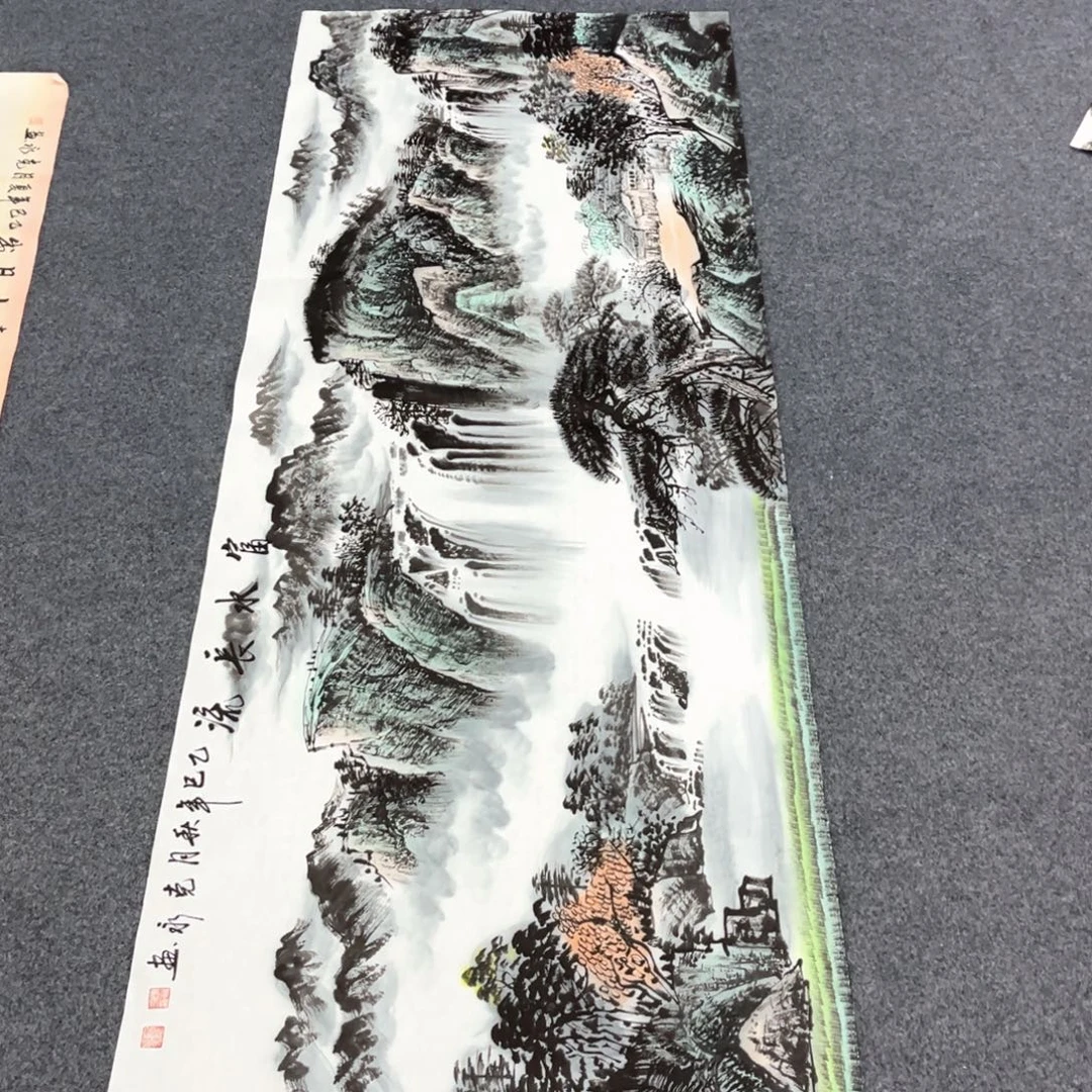 国画国画作品老师手绘