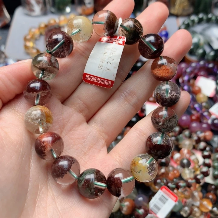 水晶手绳未镶嵌爱*?天然