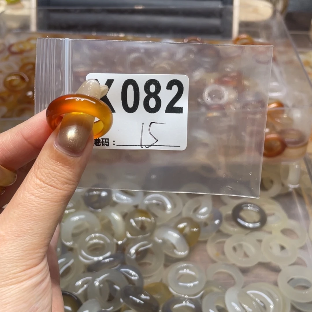 玛瑙/玉髓未镶嵌戒指082